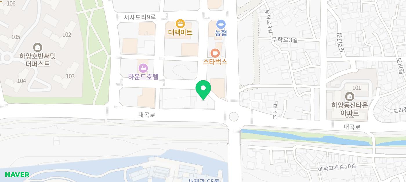 시지치과 여러 임플란트 보철은 언제 올릴까? 13 대구광역시 수성구 시지동 일대의 지도 이미지