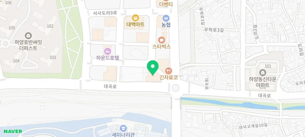 하양치과 발치 후 임플란트 언제 해야 할까요? 11 하양치과 위치를 표시한 네이버 지도