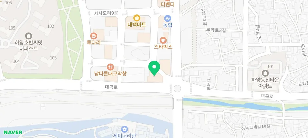 경산치과 임플란트 염증과 교합의 관계 7 경산시 하양읍 대구로 인근 치과 위치를 나타내는 네이버 지도